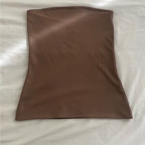 Babaton Contour Tube Top (Hip) in a warm taupe colour